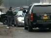 Police at scene of car chase near Stayton, Oregon 12-29-13