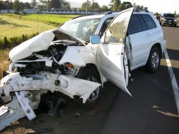 Crash scene Tillamook